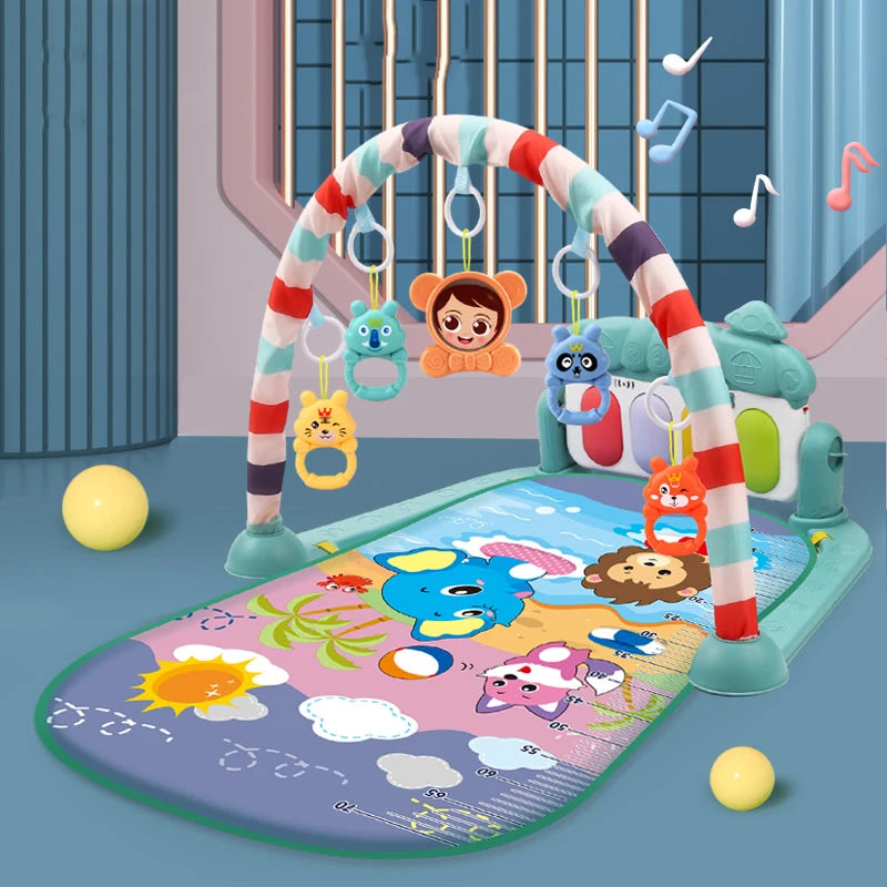 Baby Music Rack Play Mat Playmat Piano Keyboard Puzzle Carpet Gym Crawling Activity Rug Early Educational Toy For Infant Gift