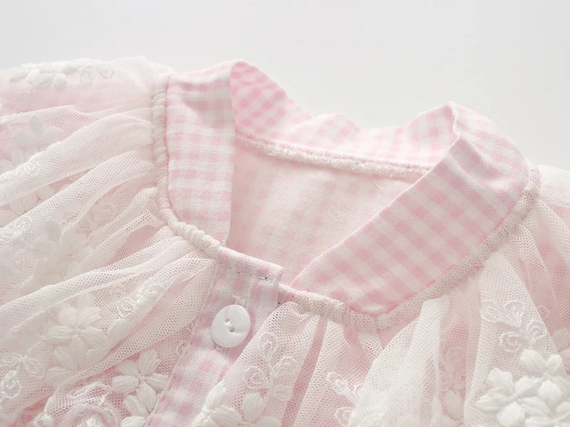 Ruffles Lace Bow Newborn Baby Girls Bodysuits