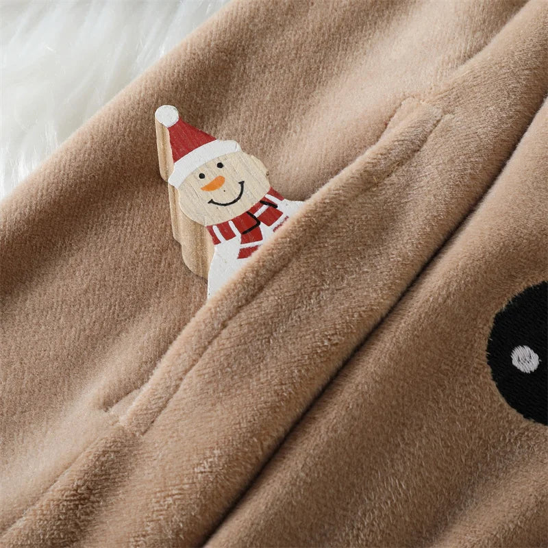 Christmas Baby Boys Girls Cape Autumn Festival Party Clothing Baby Windbreak Mantle Elk Design Lovely Hooded Cloak