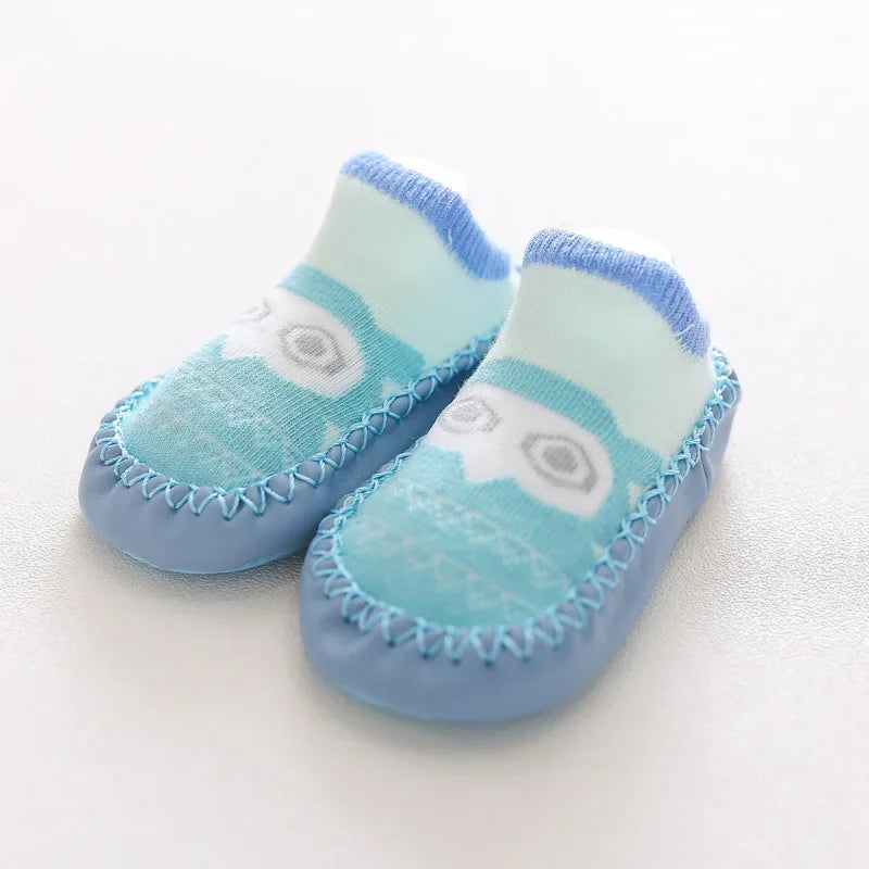 Baby Socks Shoes Infant Color Matching Cute Cartoon Kids Baby Shoes Doll Children Floor Sneaker Toddler Soft Soled First Walkers