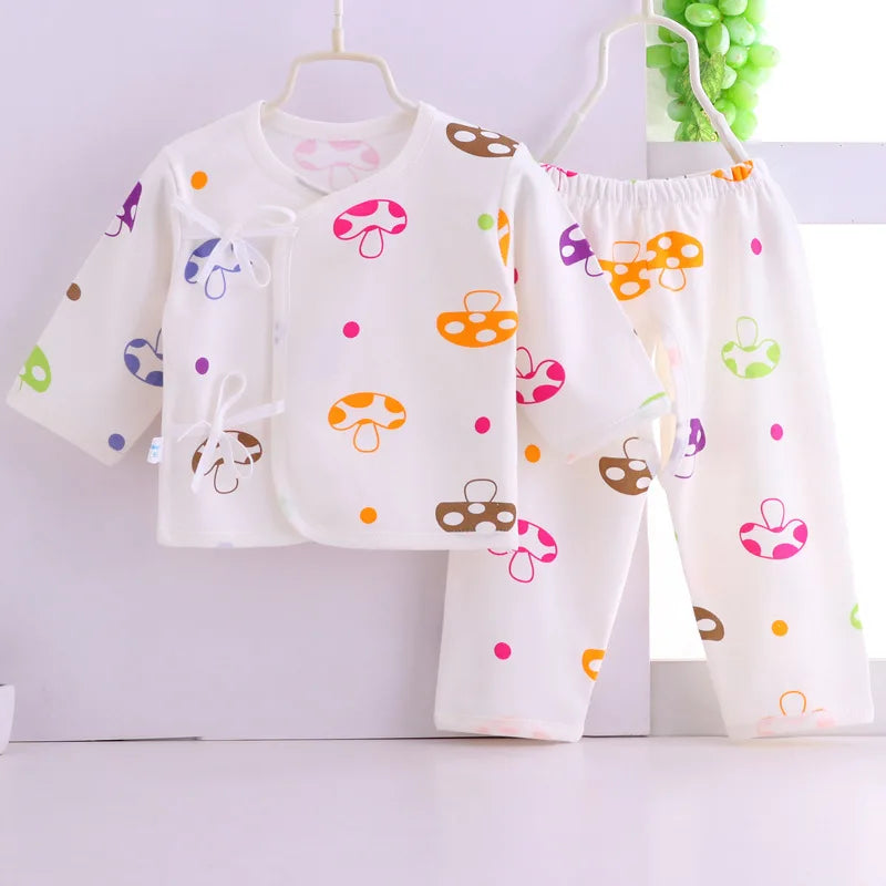 Cotton Tops+Pant 2Pcs Set Soft Underwear