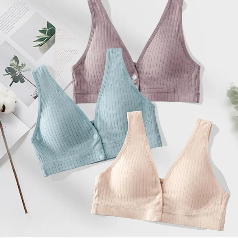 Pure Cotton Nursing Bra Women's Breastfeeding