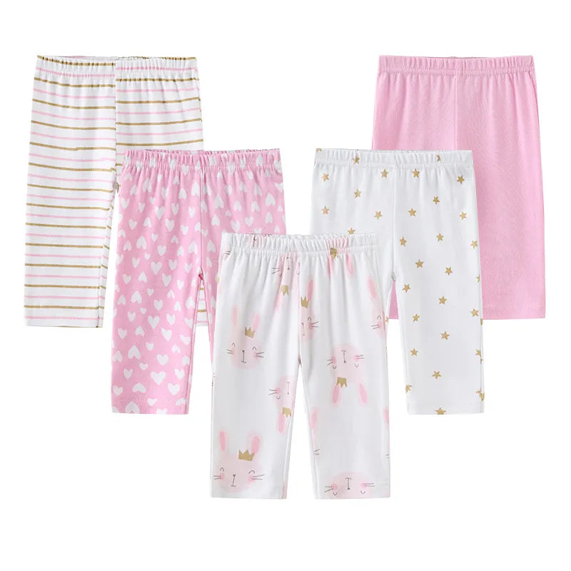 Baby Girl Pants 3/4/5Pieces Cotton Newborn Baby