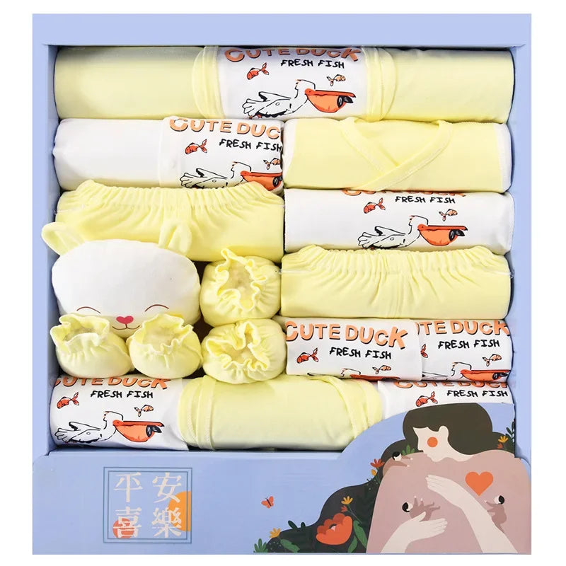 Newborn Baby Clothes 18-Piece Cotton Set Baby Gift Sets