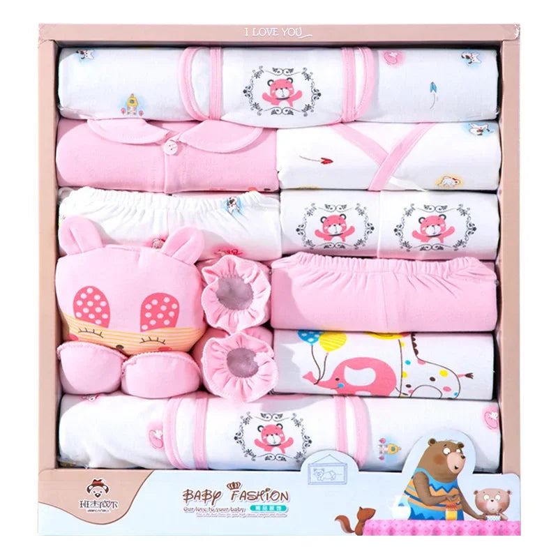 Newborn Baby Clothes 18-Piece Cotton Set Baby Gift Sets
