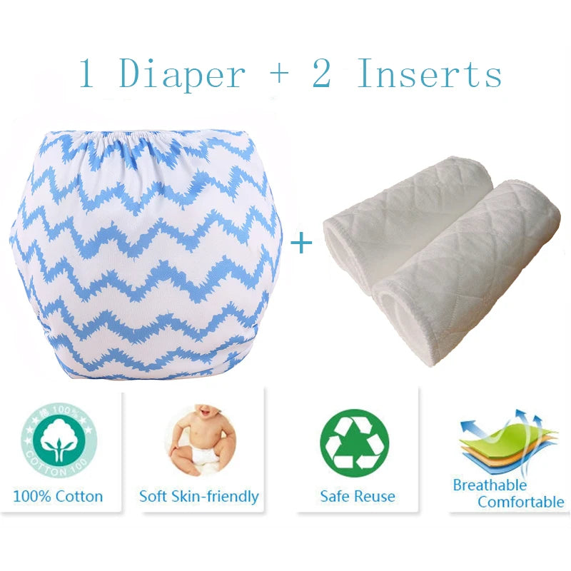 Baby Diaper Reusable Cloth Diaper Cove Adjustalbe Baby Nappies Waterproof Newborn Cloth Diapers Pocket