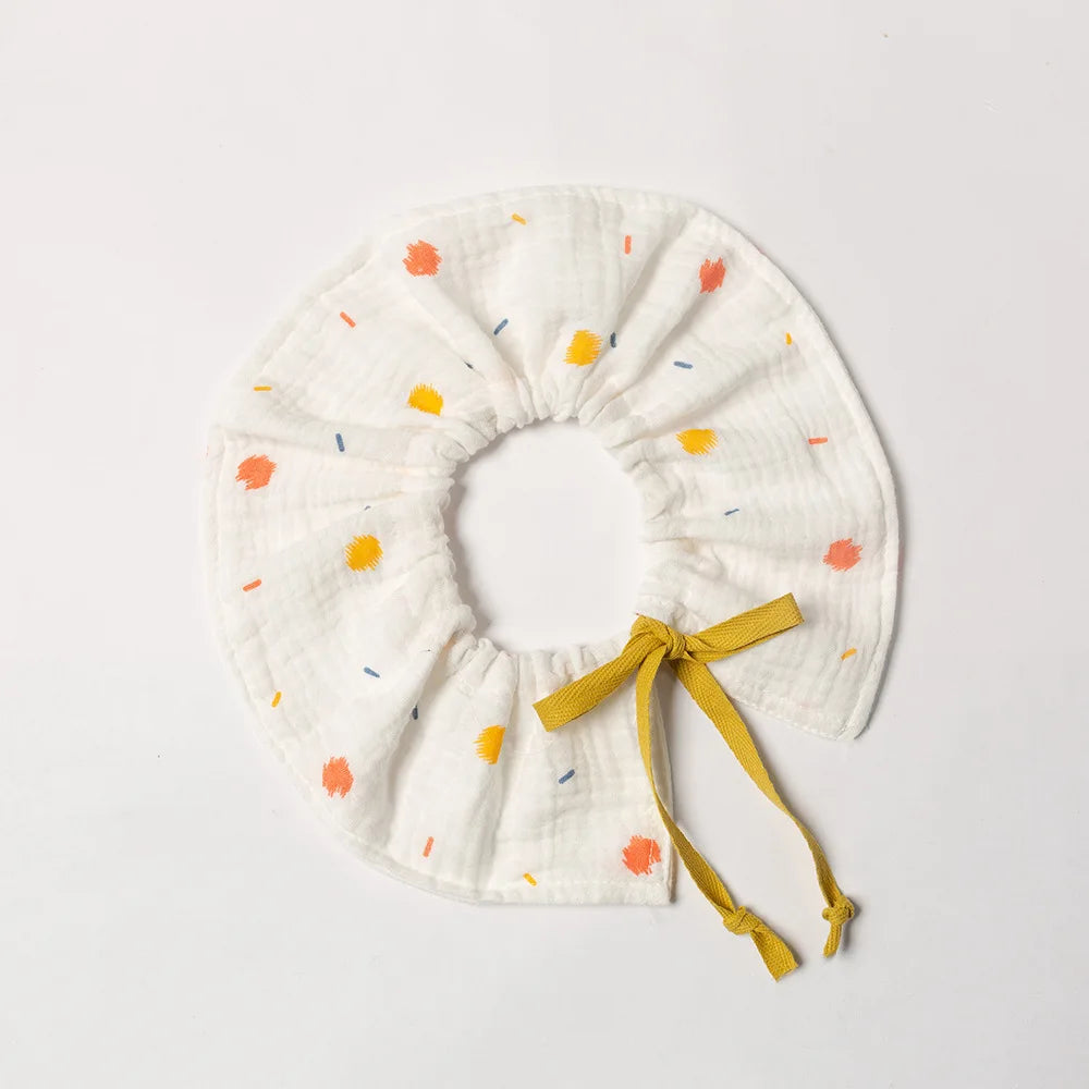 Cotton Gause Baby Bibs Fashion bib 360 Flower Newborn Bib Infant Burp Cloths Bandana Scarf for Kid Girl Boy Feeding Saliva Towel