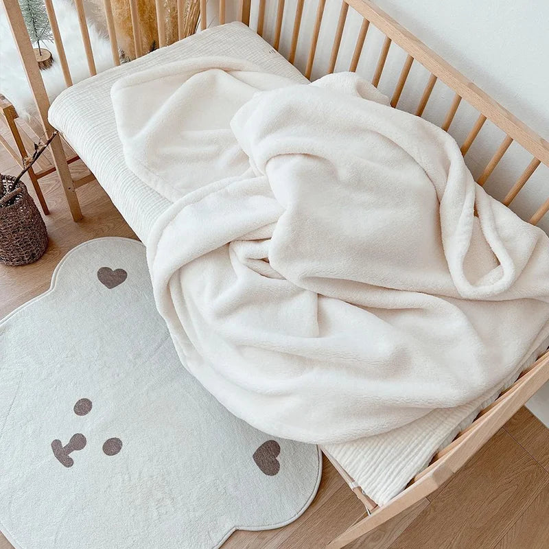 Baby Play Mats Bear and Bear Head Floor Soft Cotton Bedding Blanket Crawling Game Pad Toys For Children Room Nursery Decor