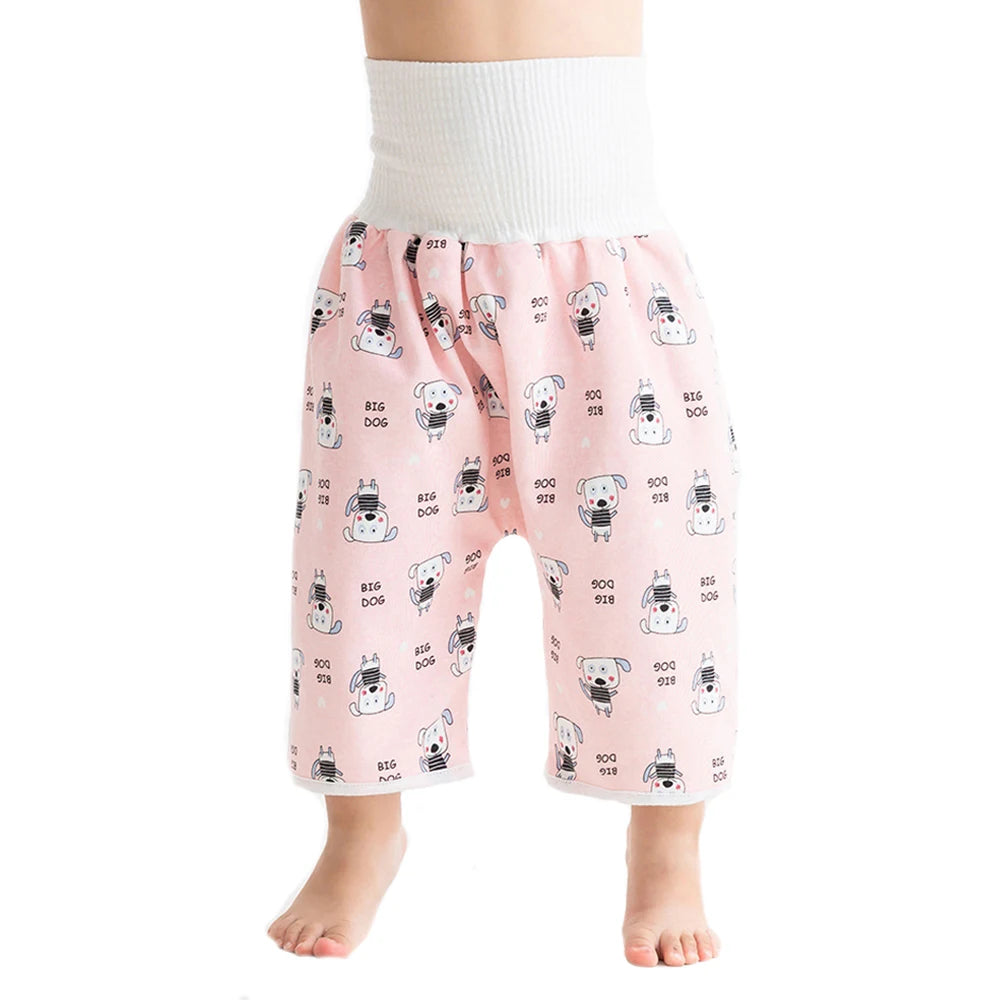 Baby Waterproof Diaper Pants&Skirt for Potty Training Baby Comfy Diaper Short for Boys and Girls Sleeping Bedclothes Night Time