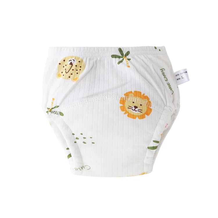 Baby Cotton Diapers Reusable Kids Training Pants Waterproof Underwear Boys Girls Washable Toilet Pants Nappy Changing Panties