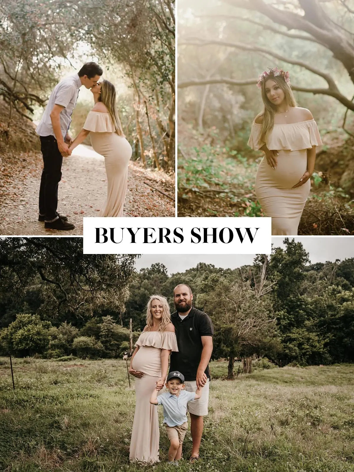 Liu&Qu Women Maternity Photo Shoot Dresses Elegant Slim Robe Pregnancy Photography Dress Off Shoulder Long Dresses Party Clothes