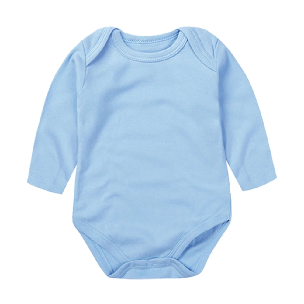 Baby Long Sleeve Bodysuits Newborn 100% Organice Cotton