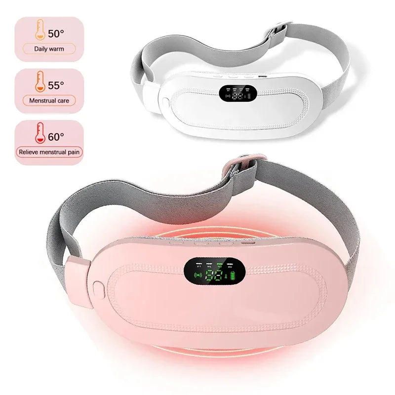 Portable Menstrual Heating Pad Warm Palace Waist Belt Period Cramp Massager Menstrual Heating Pad Dysmenorrhea Relieving Belt