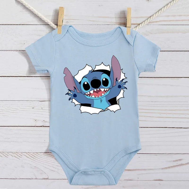 Cotton Newborn Baby Cute Disney Lilo & Stitch Bodysuit