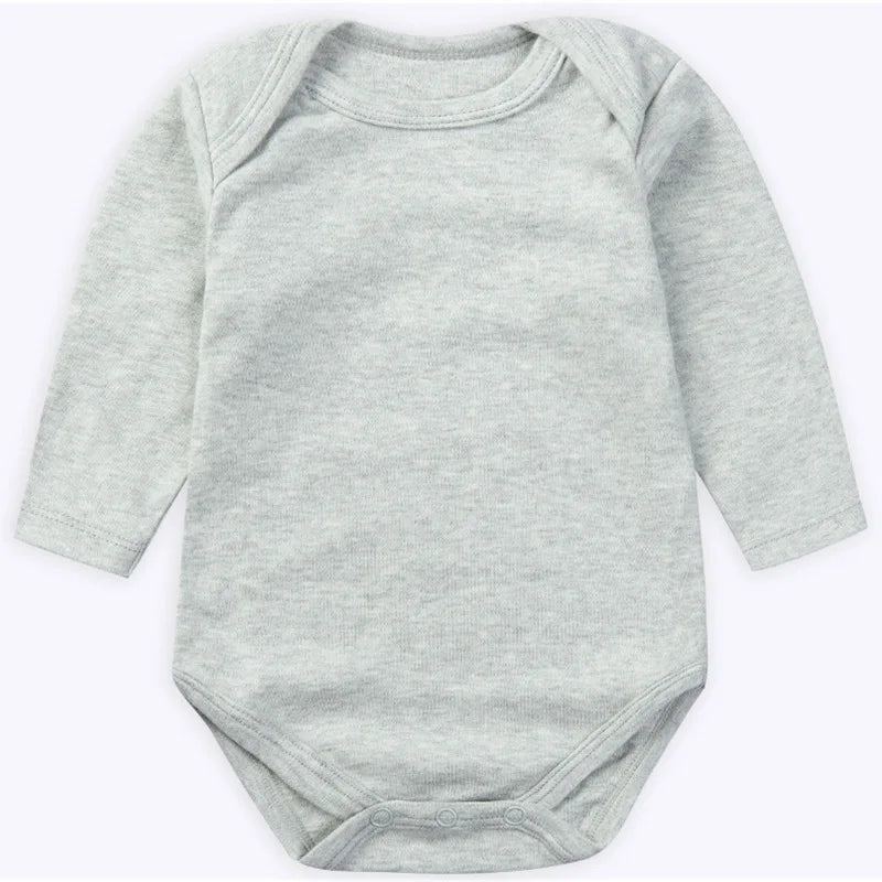 Baby Long Sleeve Bodysuits Newborn 100% Organice Cotton
