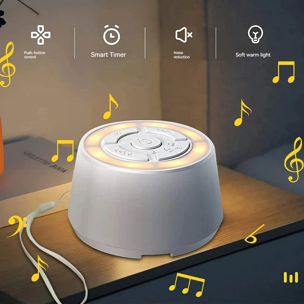 Baby White Noise Machine Rechargeable Timed USB