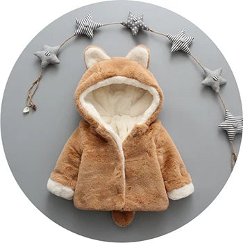 Baby Plush Jacket Cute Rabbit Ears