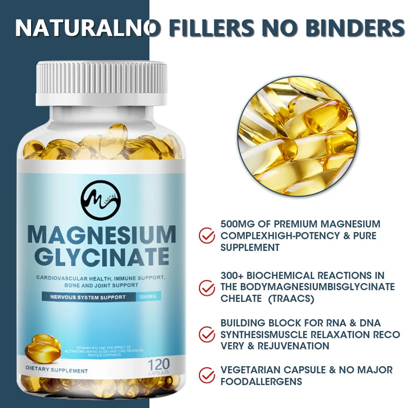 High Bioavailability Magnesium for Sleep&Bone Muscle Health