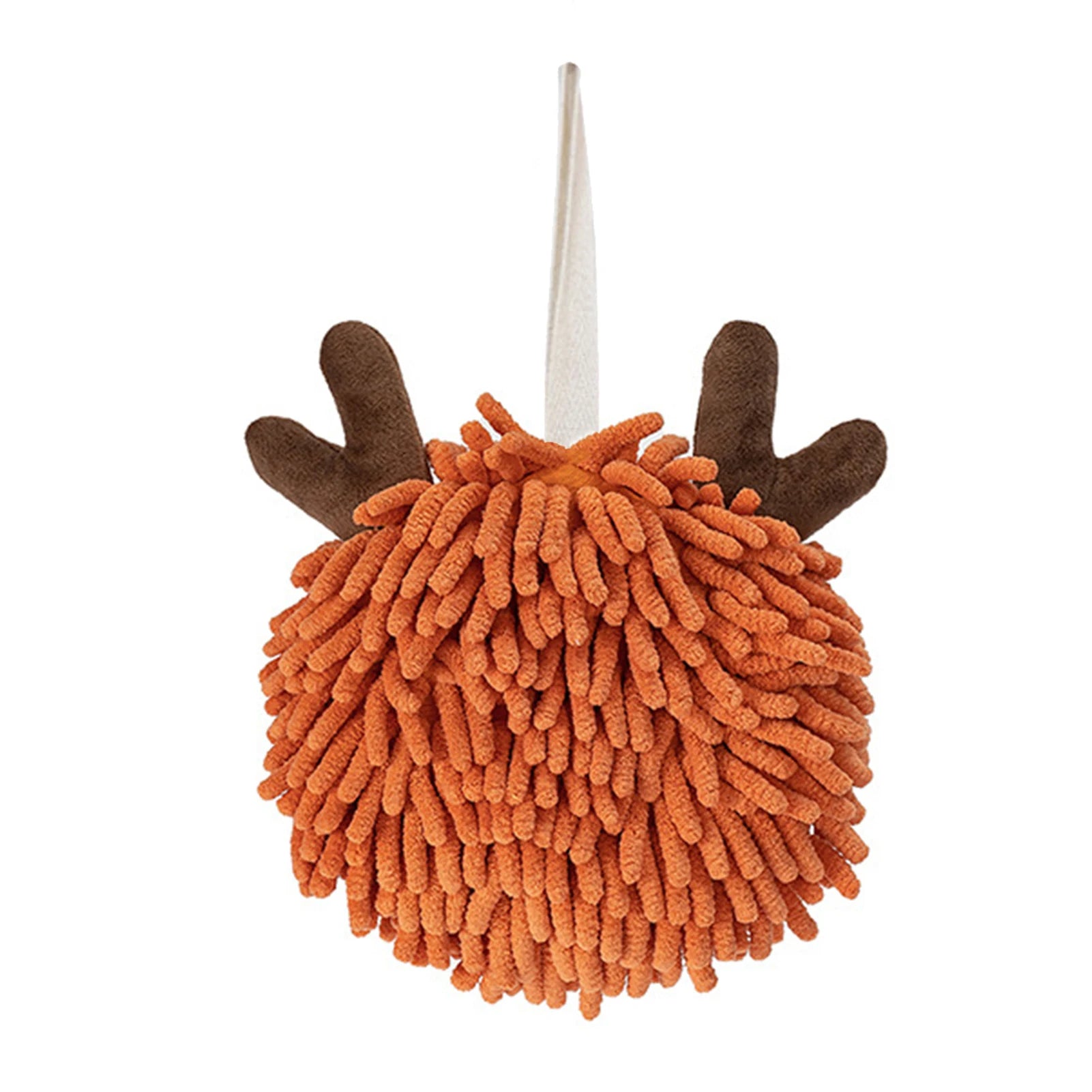 Chenille Cartoon Sheep Hanging Towel Adjustable Lanyard Hanging Hand Towel Soft Comfortable Skin-touch Kitchen Towel For Home