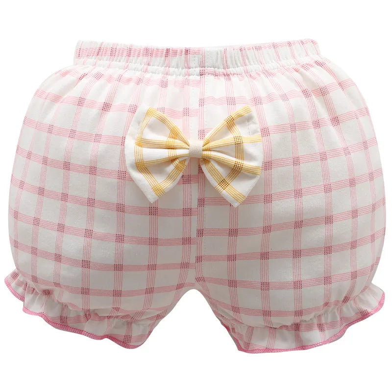 Clearance 100%Cotton Baby Underpants Kids Girl Infant Fashion Stripe Bow Panties For Children High-Quality Shorts Gifts