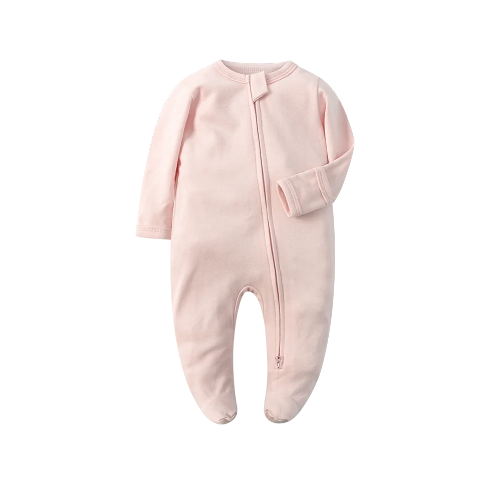 Organic Cotton Baby Footed Jumpsuit