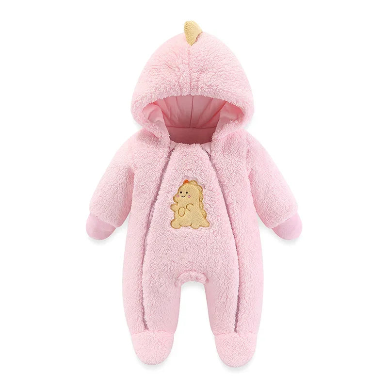 Baby Girl Romper New Born Boys Overall Thickened Warm Bear Rabbit Cotton Newborn Baby Clothes Baby Autumn Winter Romper Bodysuit
