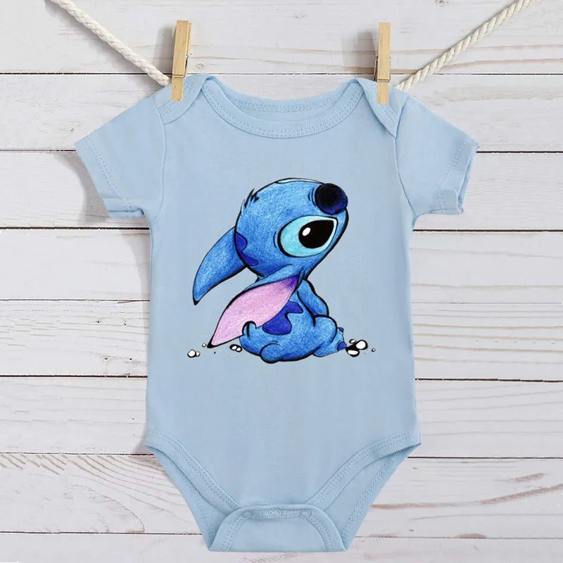 Cotton Newborn Baby Cute Disney Lilo & Stitch Bodysuit