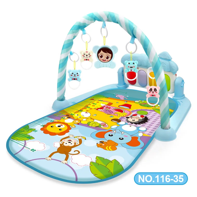 Baby Music Rack Play Mat Playmat Piano Keyboard Puzzle Carpet Gym Crawling Activity Rug Early Educational Toy For Infant Gift