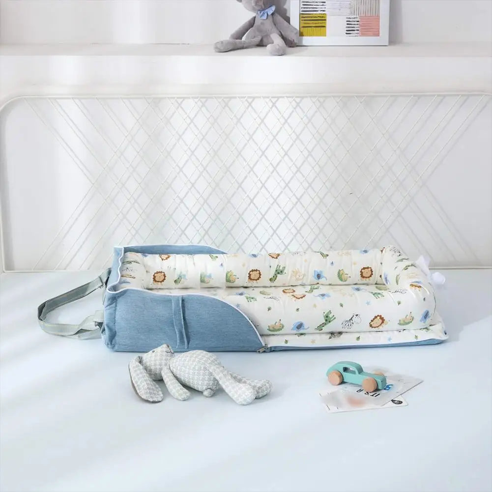 Baby Shower Gift Idea Portable Foldable Baby Nest Adjustable Breathable Sleeping Bed for Infants 0-24 Months Shower for Baby