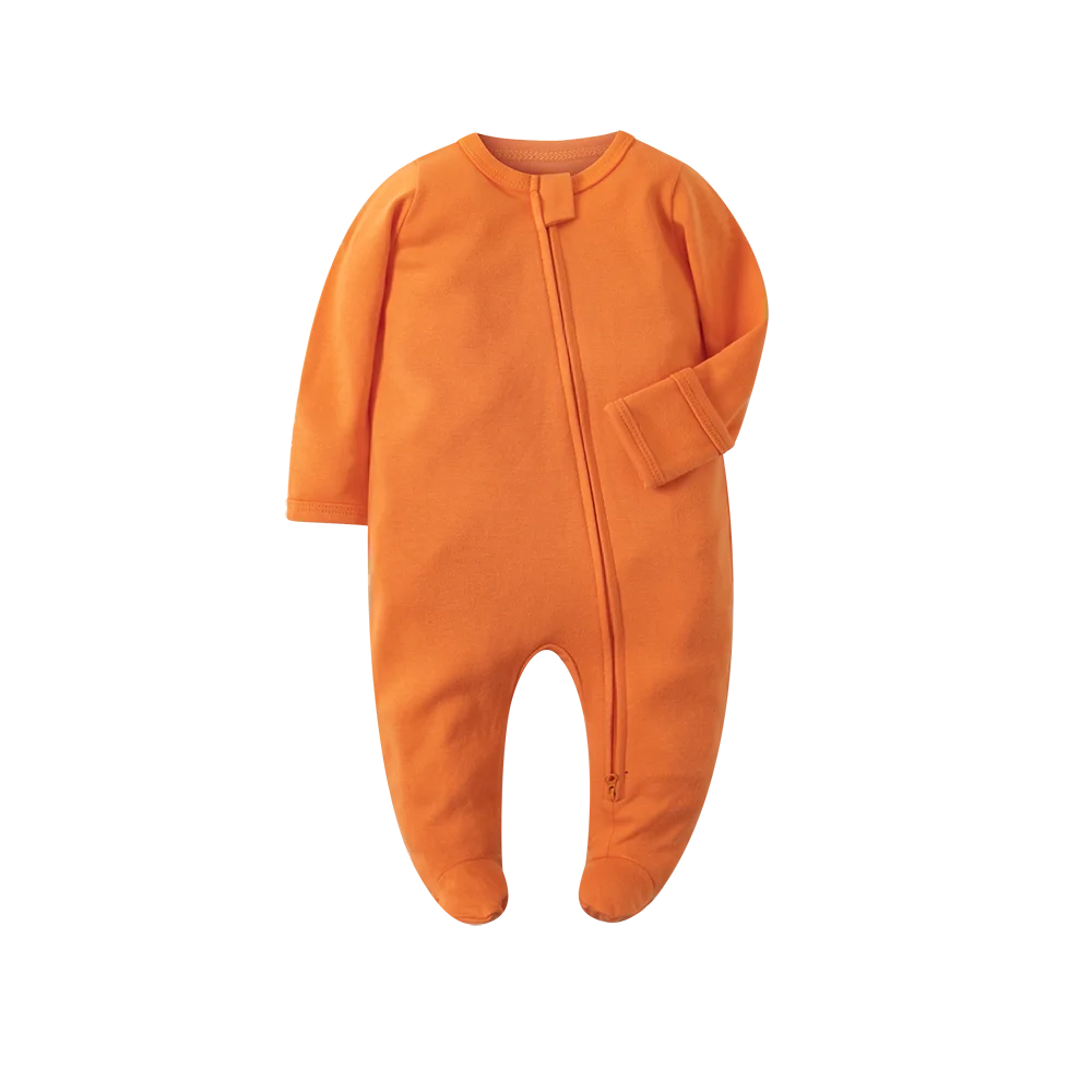 Organic Cotton Baby Footed Jumpsuit