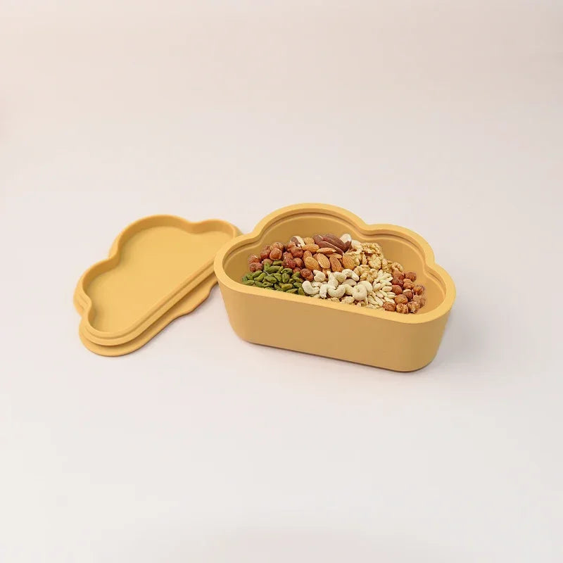 WOLIFE Baby Food Storage Box Portable Snack Storage Box Kids Edible Grade Silicone Snack Cups Baby Travel Tableware Accessories