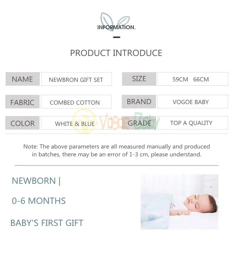 Newborn Clothes Baby Pure Cotton Baby Gift Set 0-6 Months