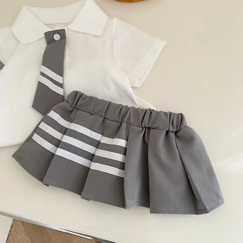 Cute Newborn Baby Girl Bowtie Cotton Bodysuits
