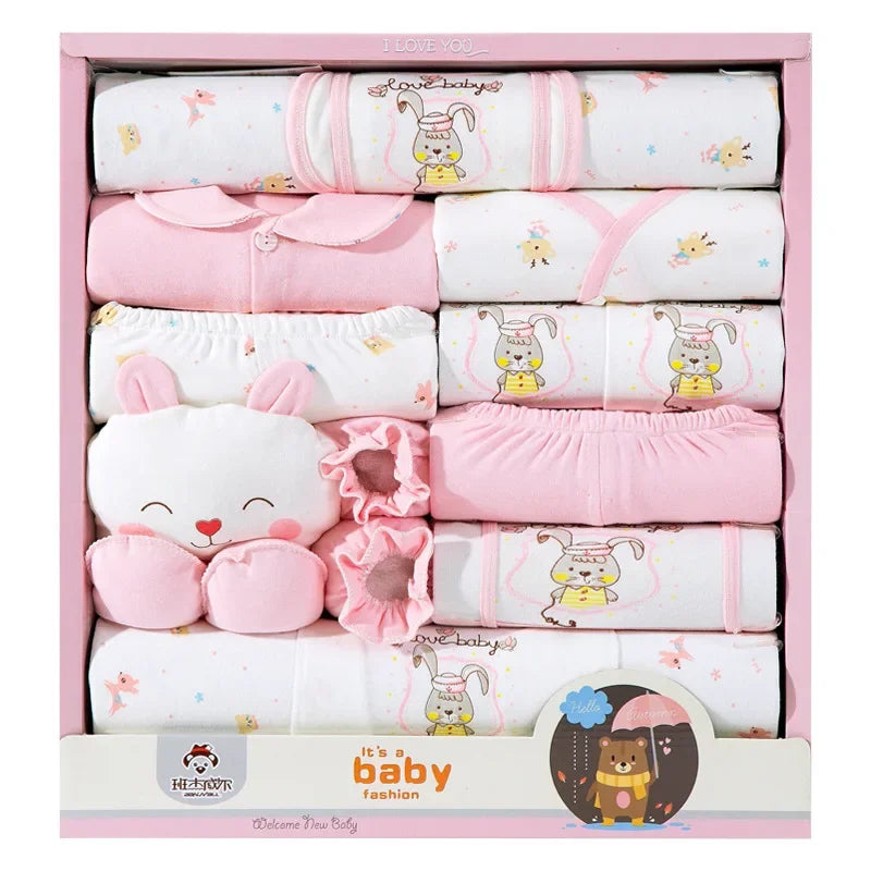 Newborn Baby Clothes 18-Piece Cotton Set Baby Gift Sets