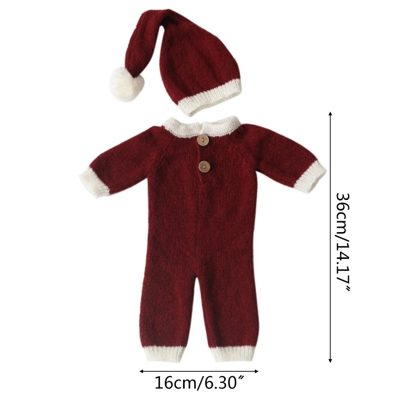 Christmas Outfits Baby Infants Stripe Crochet