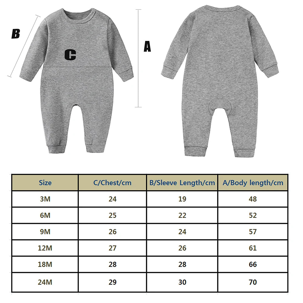 Soft Cotton Newborn Baby Rompers Full Sleeve Infant Boy Girl Solid Color Jumpsuit Basic Clothing Pajamas Outfits