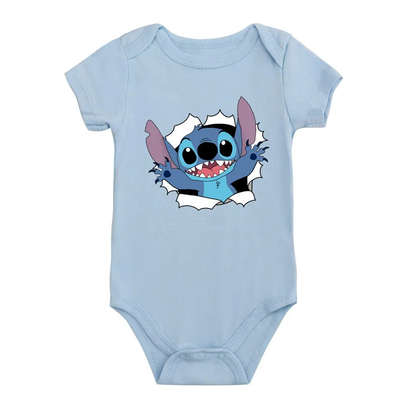 Cotton Newborn Baby Cute Disney Lilo & Stitch Bodysuit