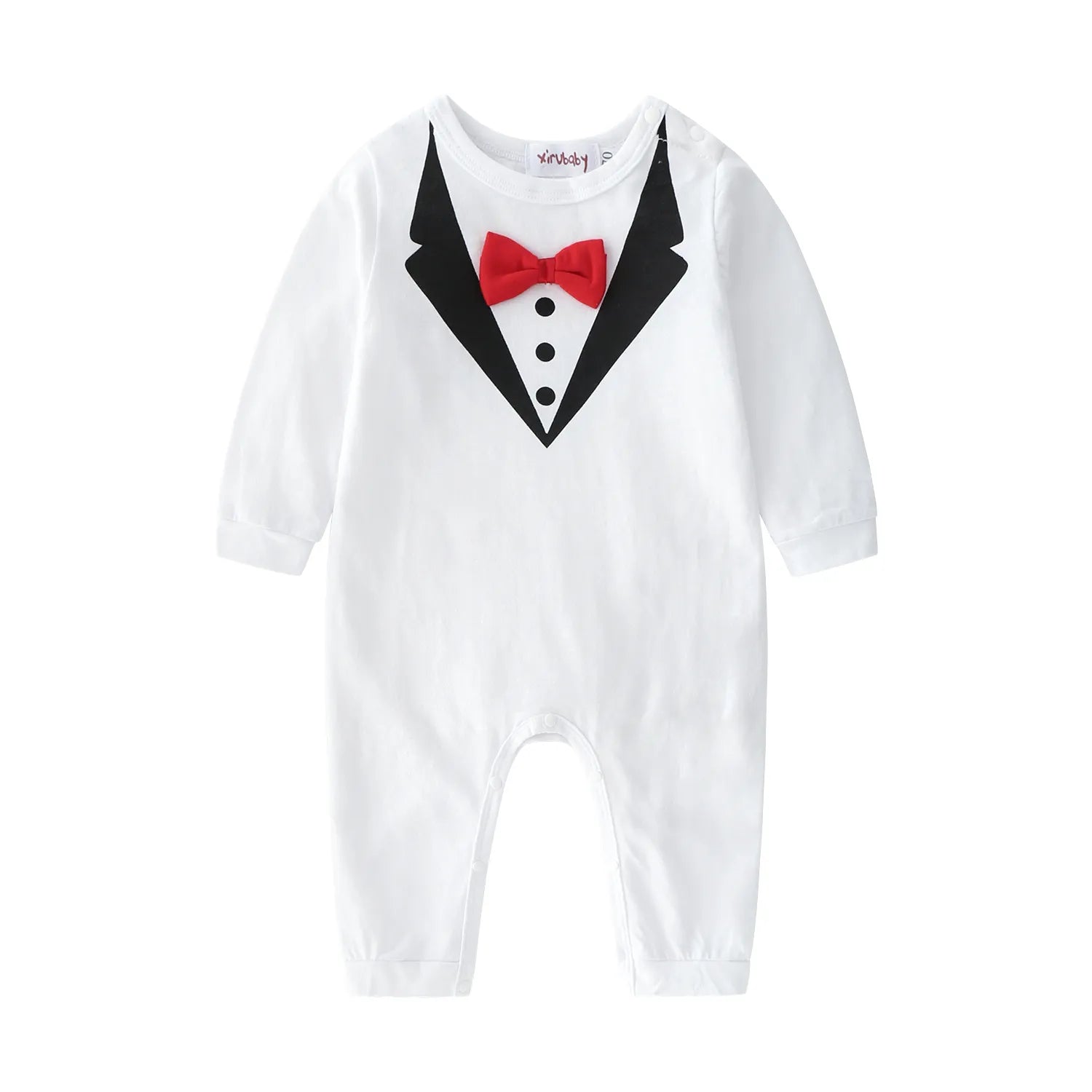 Baby boy Clothes Cotton Soft Long Rompers White/ Black