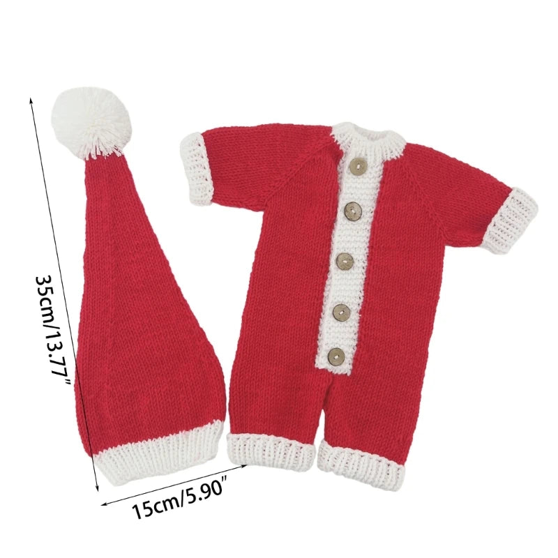 Christmas Outfits Baby Infants Stripe Crochet