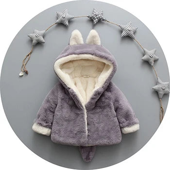 Baby Plush Jacket Cute Rabbit Ears