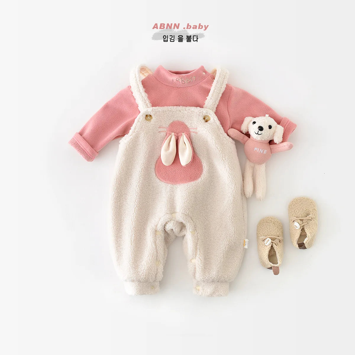Winter Baby Girl 2PCS Clothes Set Fleece Long Sleeve