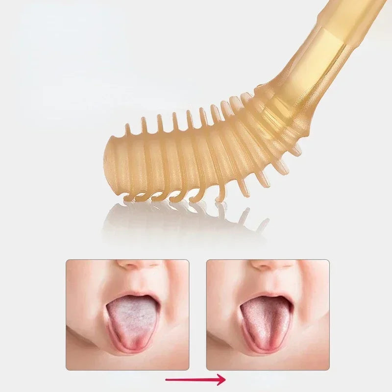 Baby Oral Care Set 360 Degree Cleaning Children Tongue Brush Kit Safe Infant Dental Care Toothbrush