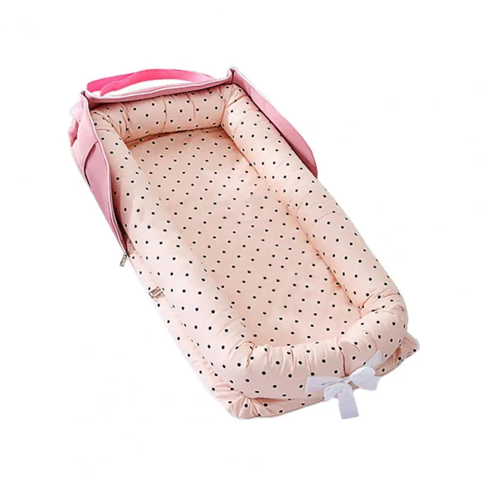 Baby Shower Gift Idea Portable Foldable Baby Nest Adjustable Breathable Sleeping Bed for Infants 0-24 Months Shower for Baby