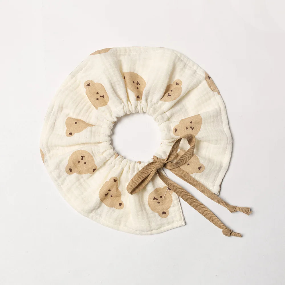 Cotton Gause Baby Bibs Fashion bib 360 Flower Newborn Bib Infant Burp Cloths Bandana Scarf for Kid Girl Boy Feeding Saliva Towel