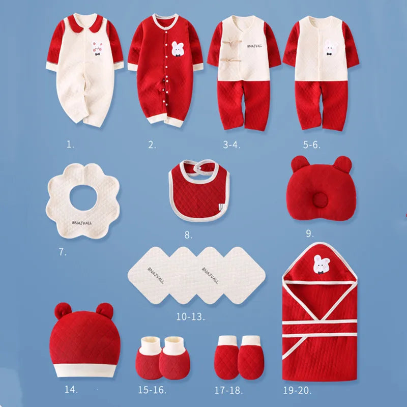 Newborn Baby Clothing Gift Set Winter Clothes High Quality 100% Cotton