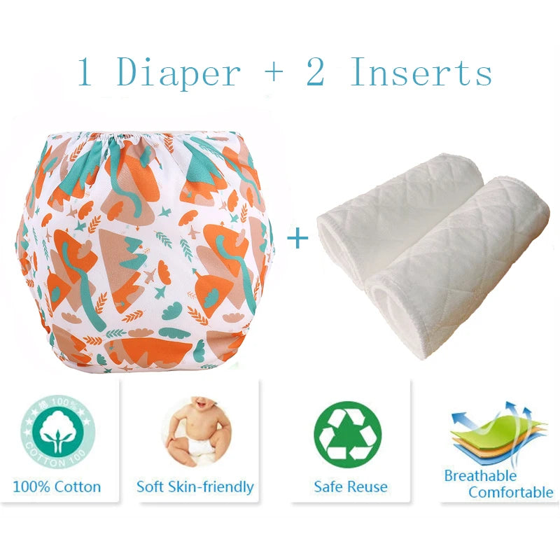 Baby Diaper Reusable Cloth Diaper Cove Adjustalbe Baby Nappies Waterproof Newborn Cloth Diapers Pocket