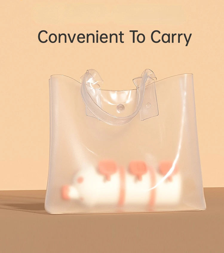 BBET Baby Milk Powder Dispenser Box Snack Container Storage 3-layer Mushroom Portable Sealed Moisture-proof Powder Container