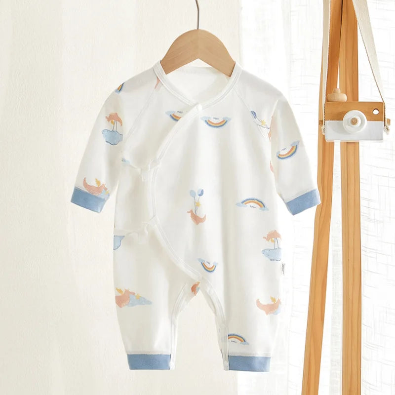 Spring Baby Boys and Girls Comfortable Cotton Bodysuit Boneless