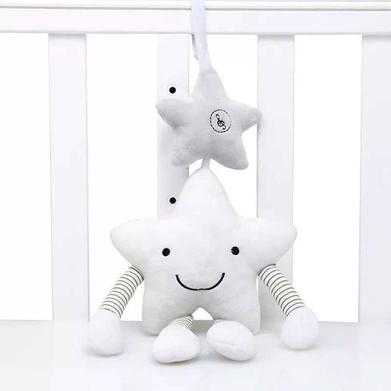 Musical Mobile Baby Toys Baby Rattle Stroller Toys Cute Learning Education Cartoon Star For Infant Strollers Crib Hanging 2023