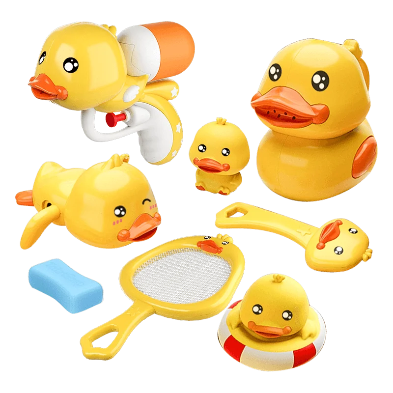 Baby Bath Toys Bathing Duck Cartoon Animal Water Toys